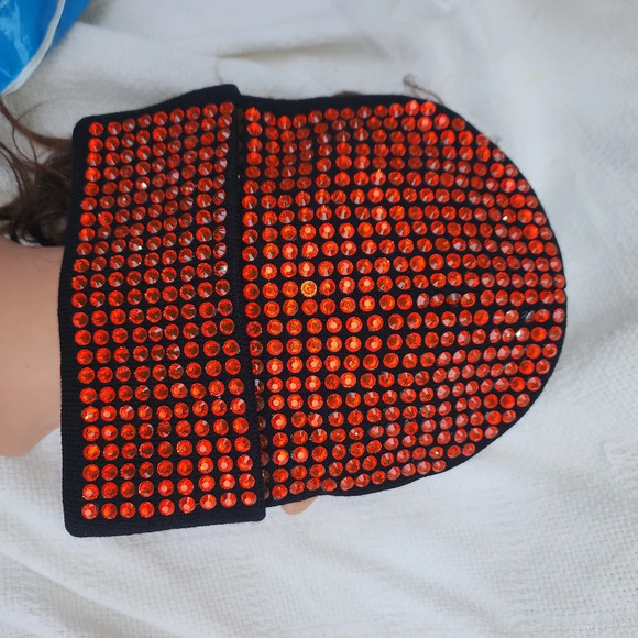 Dolls Kill Rhinestone Studded beanie NWT - Picture 3 of 10